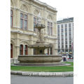 Travertine stone fountain for garden decoration